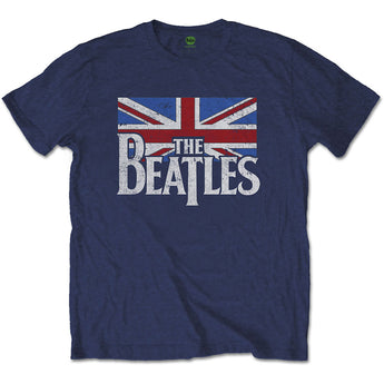 THE BEATLES - (ABBEY ROAD 55周年 ) - Drop T Logo & Vintage Flag