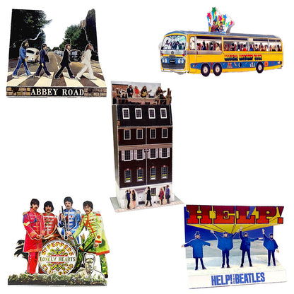 THE BEATLES ビートルズ (来日 60周年 ) - 立版古ポストカードセット（A） / ポストカード・レター