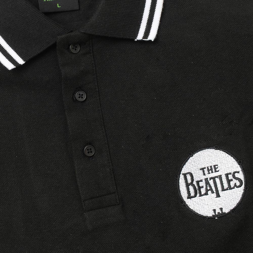 THE BEATLES ビートルズ (来日 60周年 ) - Drum Logo / ポロシャツ / メンズ