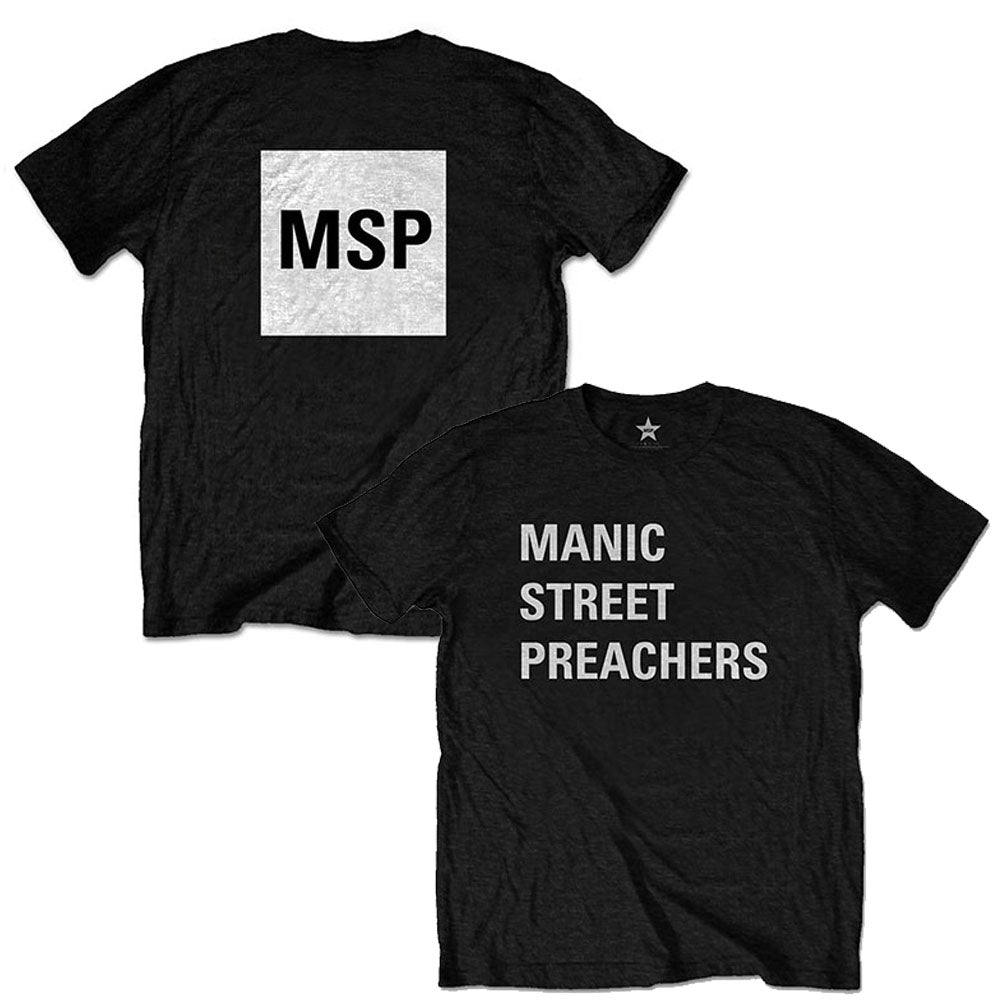 MANIC STREET PREACHERS - Block Logo / バックプリントあり