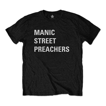MANIC STREET PREACHERS マニックストリートプリーチャーズ - Block Logo / バックプリントあり / Tシャツ / メンズ