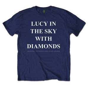 THE BEATLES ビートルズ (ABBEY ROAD 55周年 ) - Lucy in the sky with diamonds / バックプリントあり / Tシャツ / メンズ 【公式 / オフィシャル】