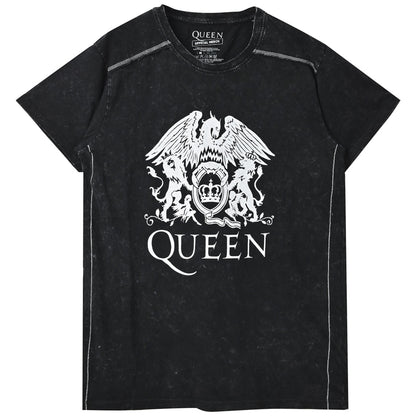 QUEEN - (フレディ 生誕 80年 ) - Classic Crest / Black Label（ブランド） / Snow Wash
