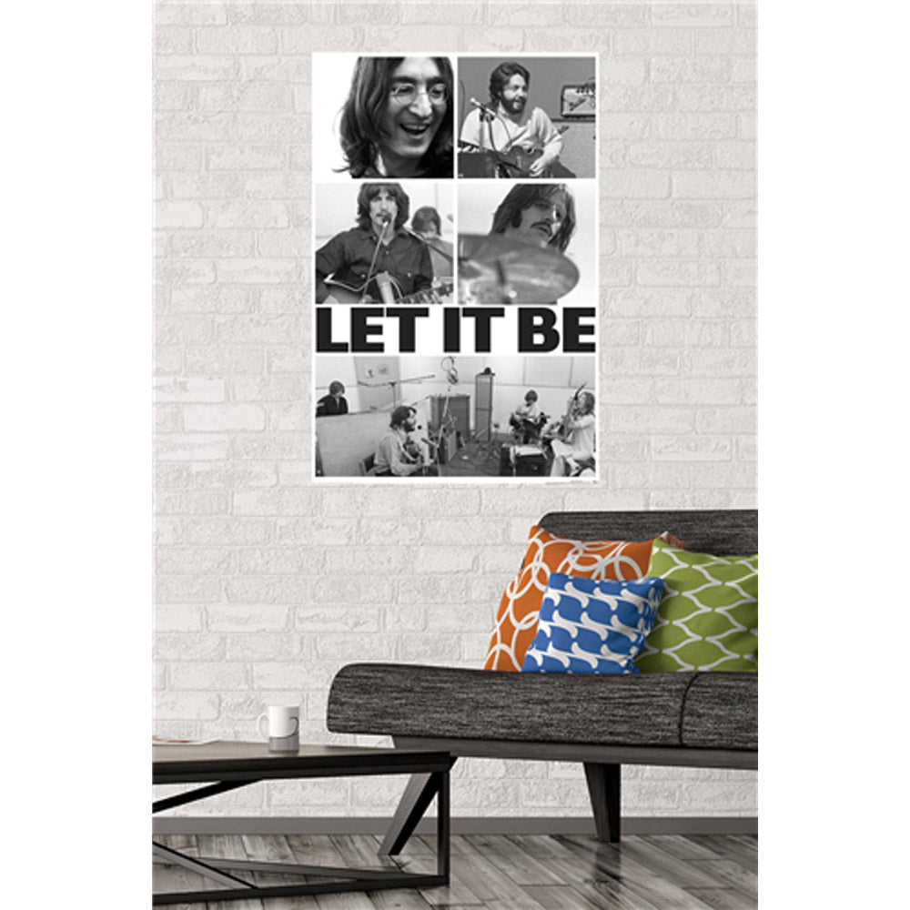 THE BEATLES ザ・ビートルズ (ABBEY ROAD発売55周年記念 ) - Let It Be Compilation / ポスター 【公式 / オフィシャル】