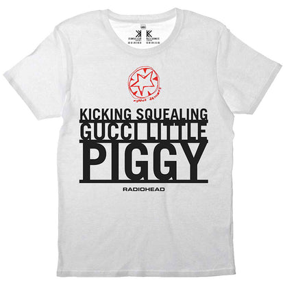 RADIOHEAD レディオヘッド (結成 35周年 ) - Gucci Piggy / オーガニックコットン / バックプリントあり / Tシャツ / メンズ