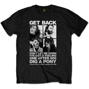 THE BEATLES ビートルズ (ABBEY ROAD 55周年 ) - Get Back / 3 Savile Row / Tシャツ / メンズ 【公式 / オフィシャル】