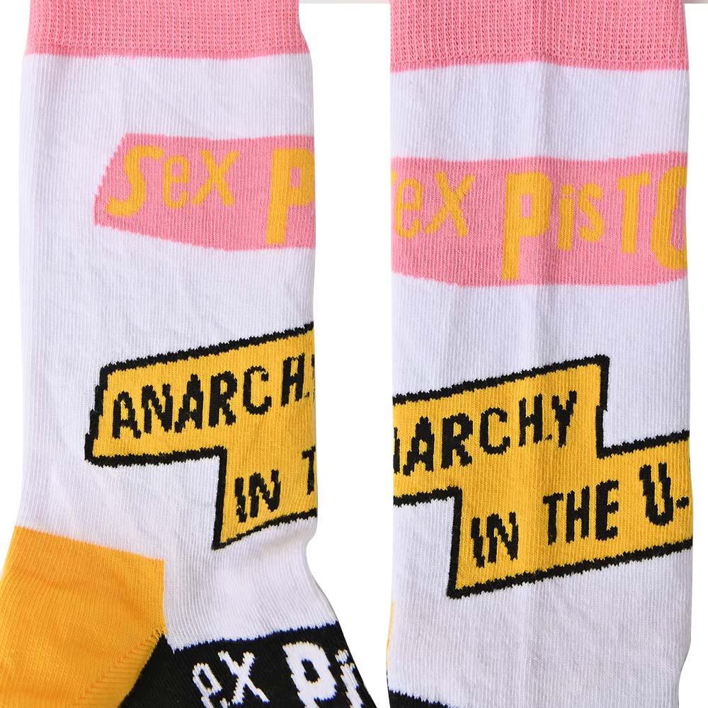 SEX PISTOLS セックスピストルズ (デビュー 50周年 ) - Anarchy In The UK / ソックス / メンズ