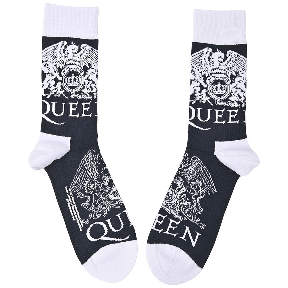 QUEEN クイーン (フレディ 生誕 80年 ) - White Crests / ソックス / メンズ