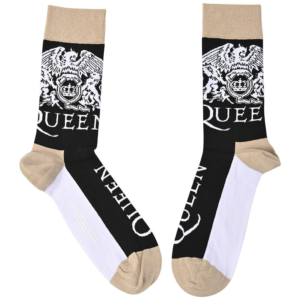 QUEEN クイーン (フレディ 生誕 80年 ) - Crest & Logo / ソックス / メンズ