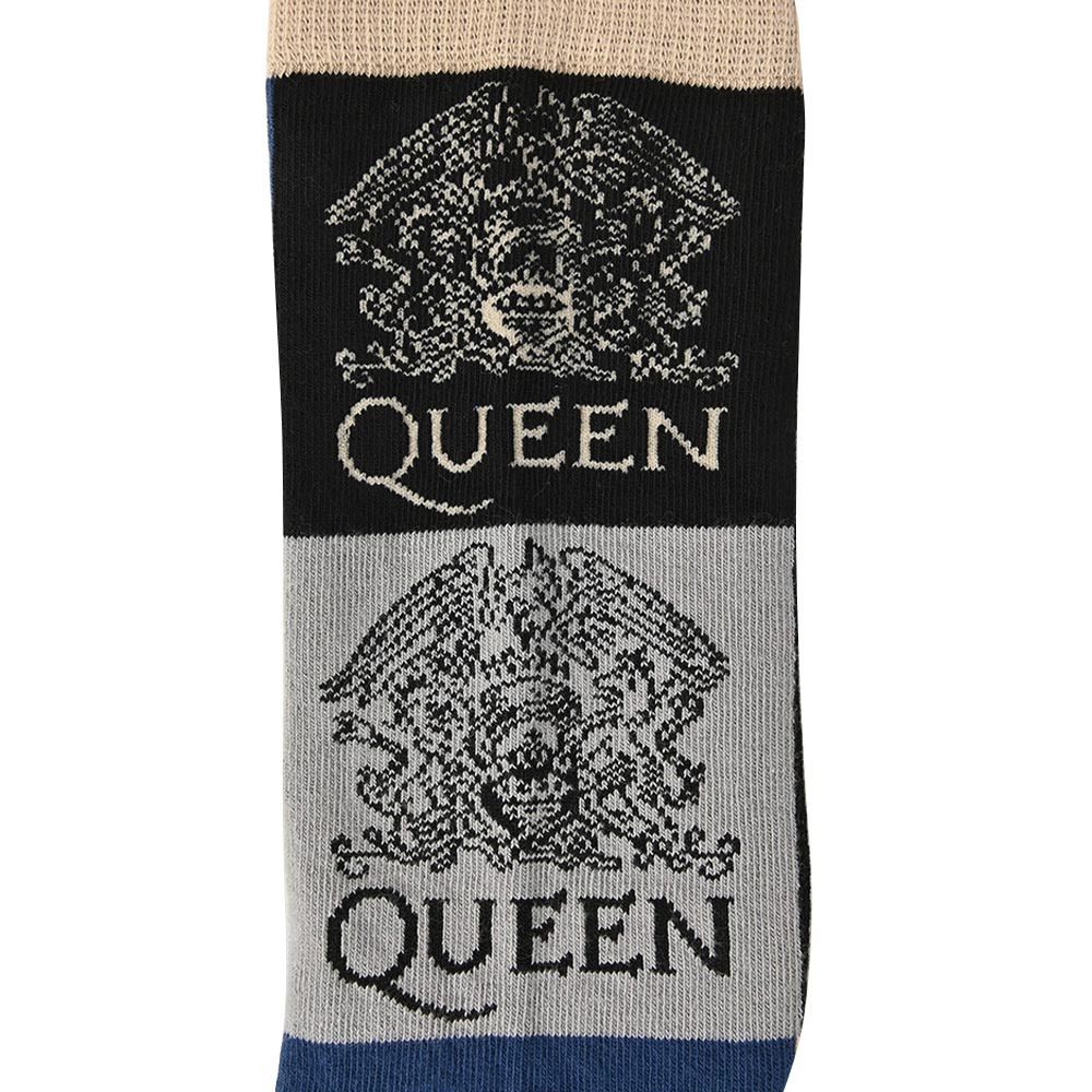 QUEEN クイーン (フレディ 生誕 80年 ) - Crest Blocks / ソックス / メンズ