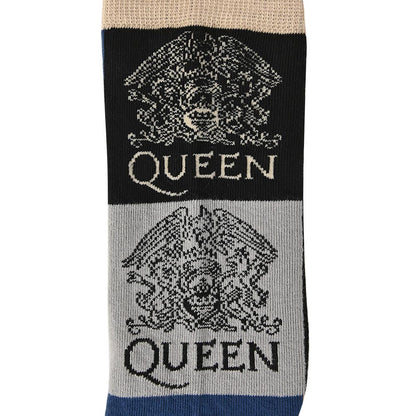 QUEEN クイーン (フレディ 生誕 80年 ) - Crest Blocks / ソックス / メンズ