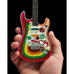 GEORGE HARRISON ジョージハリスン - Fender Strat Rocky Design / Fab Four / ミニチュア楽器 【公式 / オフィシャル】