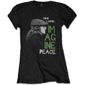 JOHN LENNON ジョンレノン - IMAGINE PEACE / Tシャツ / レディース 【公式 / オフィシャル】