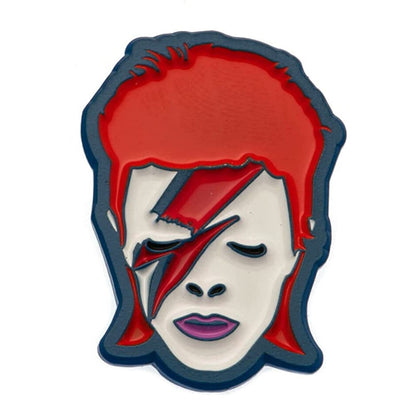 DAVID BOWIE デヴィッドボウイ (追悼 10年 ) - Aladdin Sane / メタル・ピンバッジ / バッジ