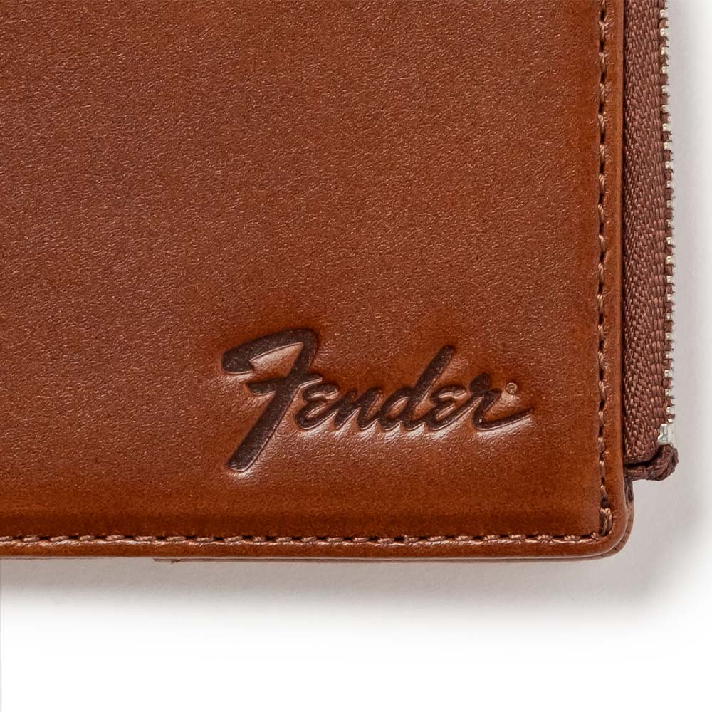 FENDER フェンダー - マネークリップ コインケース / Brown / ギターピック＆ウォレットコード付き / 財布