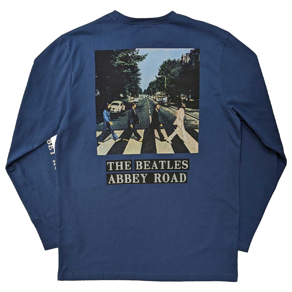 THE BEATLES ビートルズ (来日 60周年 ) - Abbey Road / バックプリントあり / 長袖 / Sleeve Print / Tシャツ / メンズ