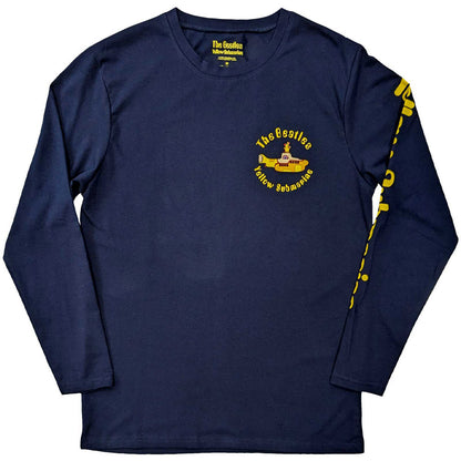 THE BEATLES ビートルズ (来日 60周年 ) - Yellow Submarine Band / バックプリントあり / 長袖 / Sleeve Print / Tシャツ / メンズ