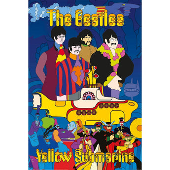 THE BEATLES ビートルズ (ABBEY ROAD 55周年 ) - YELLOW SUBMARINE / ポスター