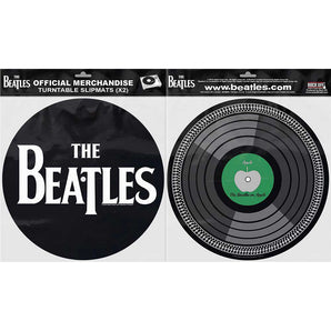 THE BEATLES ビートルズ (ABBEY ROAD 55周年 ) - Drop T Logo & Apple / 2枚セット / スリップマット 【公式 / オフィシャル】