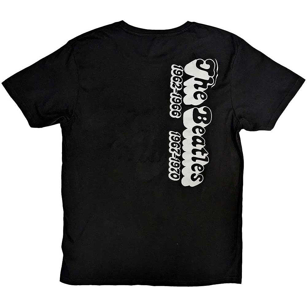 THE BEATLES ビートルズ (来日 60周年 ) - 70s Logo & Years / バックプリントあり / Tシャツ / メンズ
