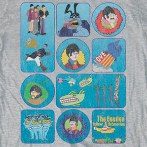 THE BEATLES ビートルズ (ABBEY ROAD 55周年 ) - Yellow Submarine Montage / Tシャツ / メンズ