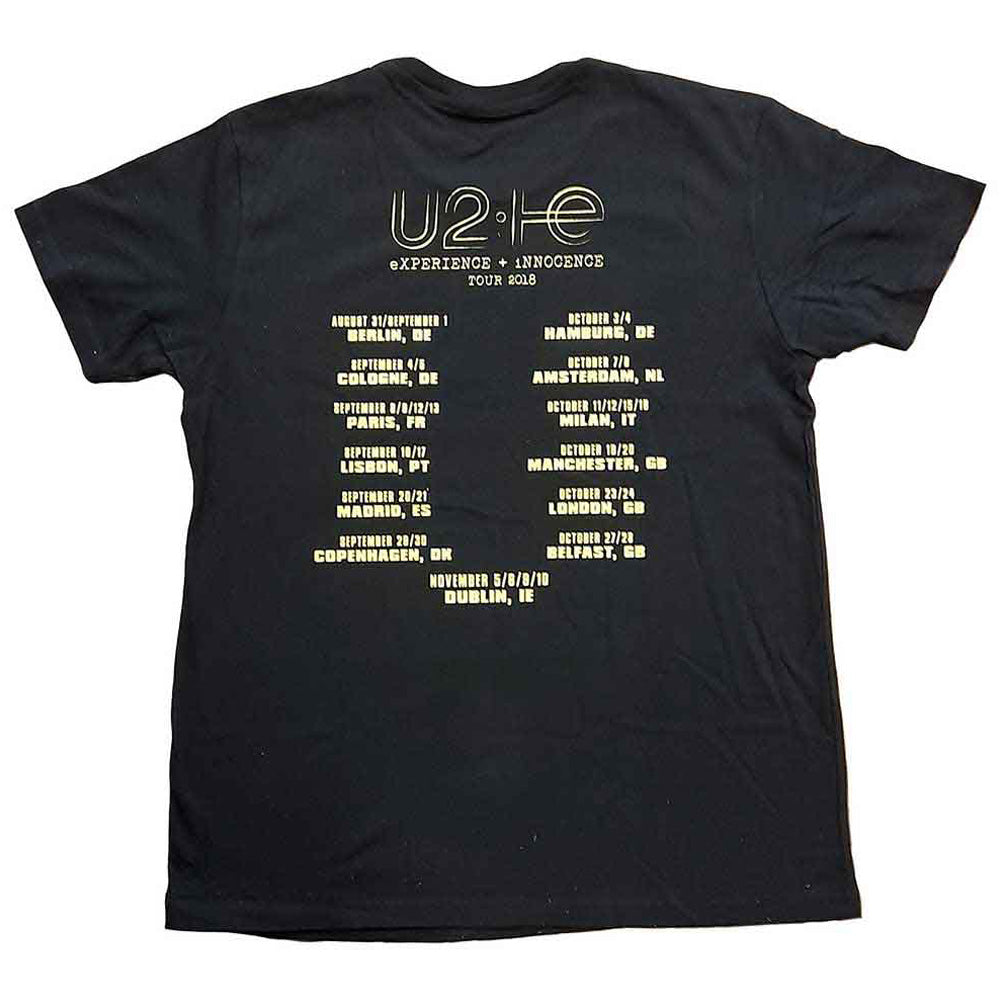 U2 UNISEX T-SHIRT ユーツー (結成 50周年 ) - Logo 2018 / バックプリントあり / EX-TOUR / Tシャツ / メンズ