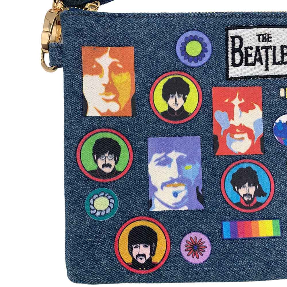 THE BEATLES ビートルズ (来日 60周年 ) - Denim Cross Body Bag / Disaster(U.K.ブランド) / ショルダーバッグ