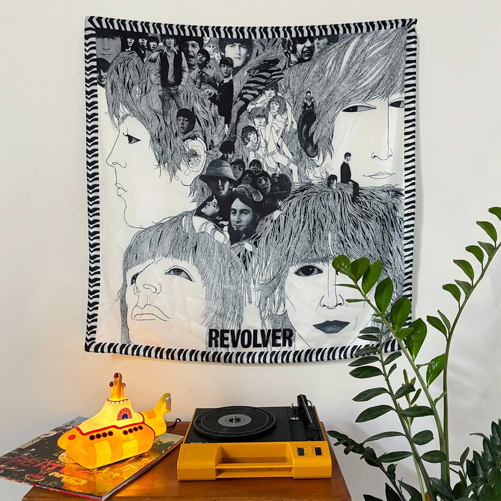 THE BEATLES ビートルズ (来日 60周年 ) - Revolver Square Scarf / Disaster(U.K.ブランド) / スカーフ・マフラー