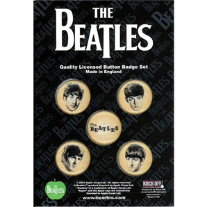 THE BEATLES ビートルズ (ABBEY ROAD 55周年 ) - She Loves You Vintage / 5個セット / バッジ 【公式 / オフィシャル】