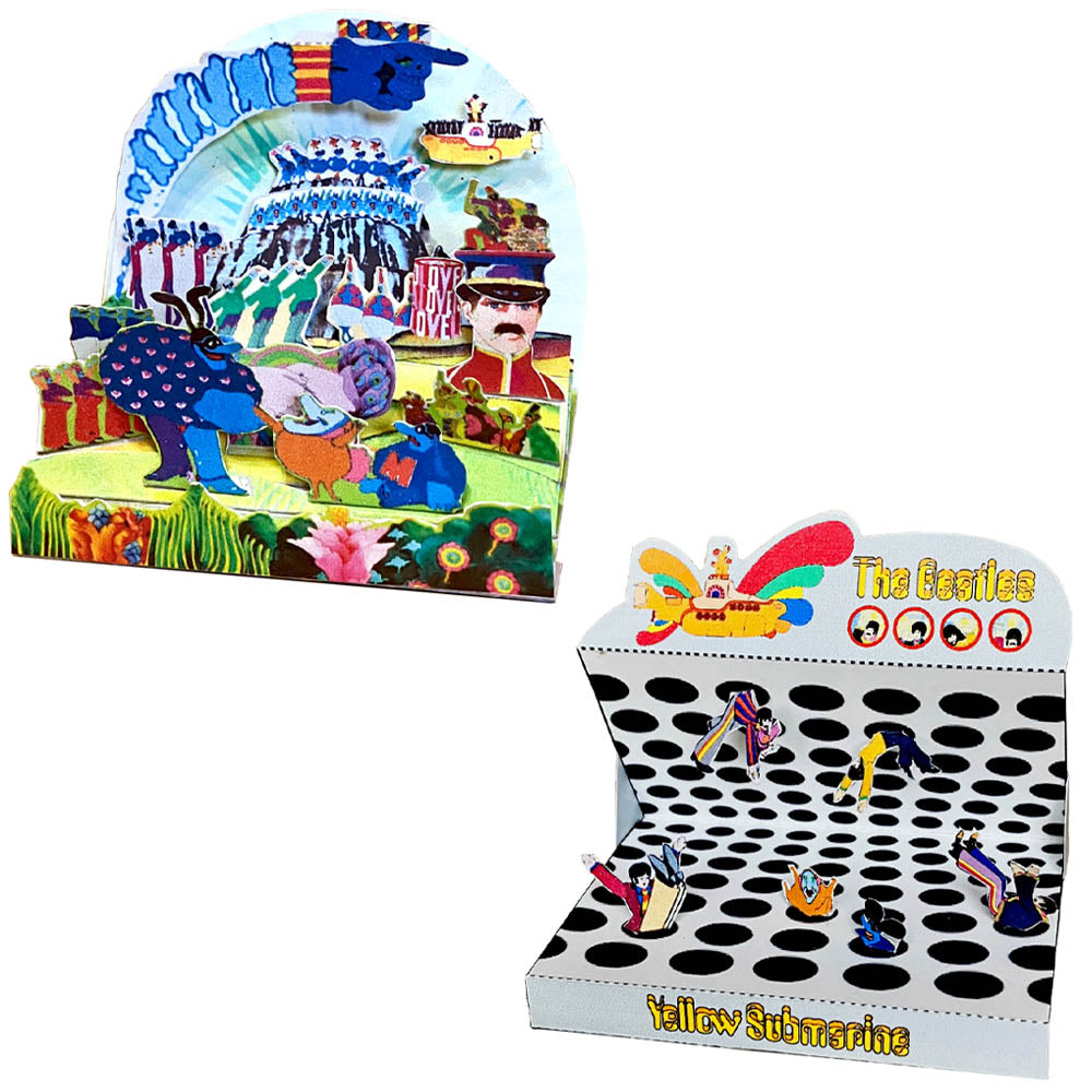 THE BEATLES ビートルズ (来日 60周年 ) - Yellow Submarine Postcard Diorama Set / 5 designs / ポストカード・レター