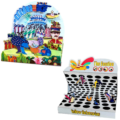 THE BEATLES ビートルズ (来日 60周年 ) - Yellow Submarine Postcard Diorama Set / 5 designs / ポストカード・レター