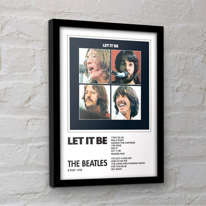 THE BEATLES ビートルズ (来日 60周年 ) - Let It Be / インテリア額