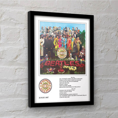 THE BEATLES ビートルズ (来日 60周年 ) - Sgt Pepper / インテリア額