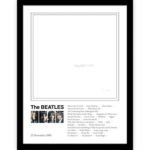 THE BEATLES ビートルズ (ABBEY ROAD 55周年 ) - White Album / インテリア額 【公式 / オフィシャル】