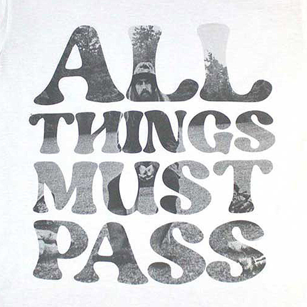 GEORGE HARRISON ジョージハリスン (追悼 25年 ) - All Things Must Pass / Text Infill / Tシャツ / メンズ