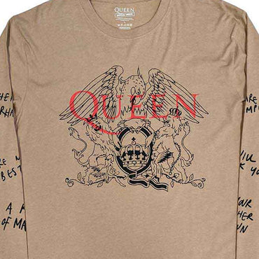 QUEEN クイーン (フレディ 生誕 80年 ) - Handwritten / 長袖 / アームプリントあり / Tシャツ / メンズ