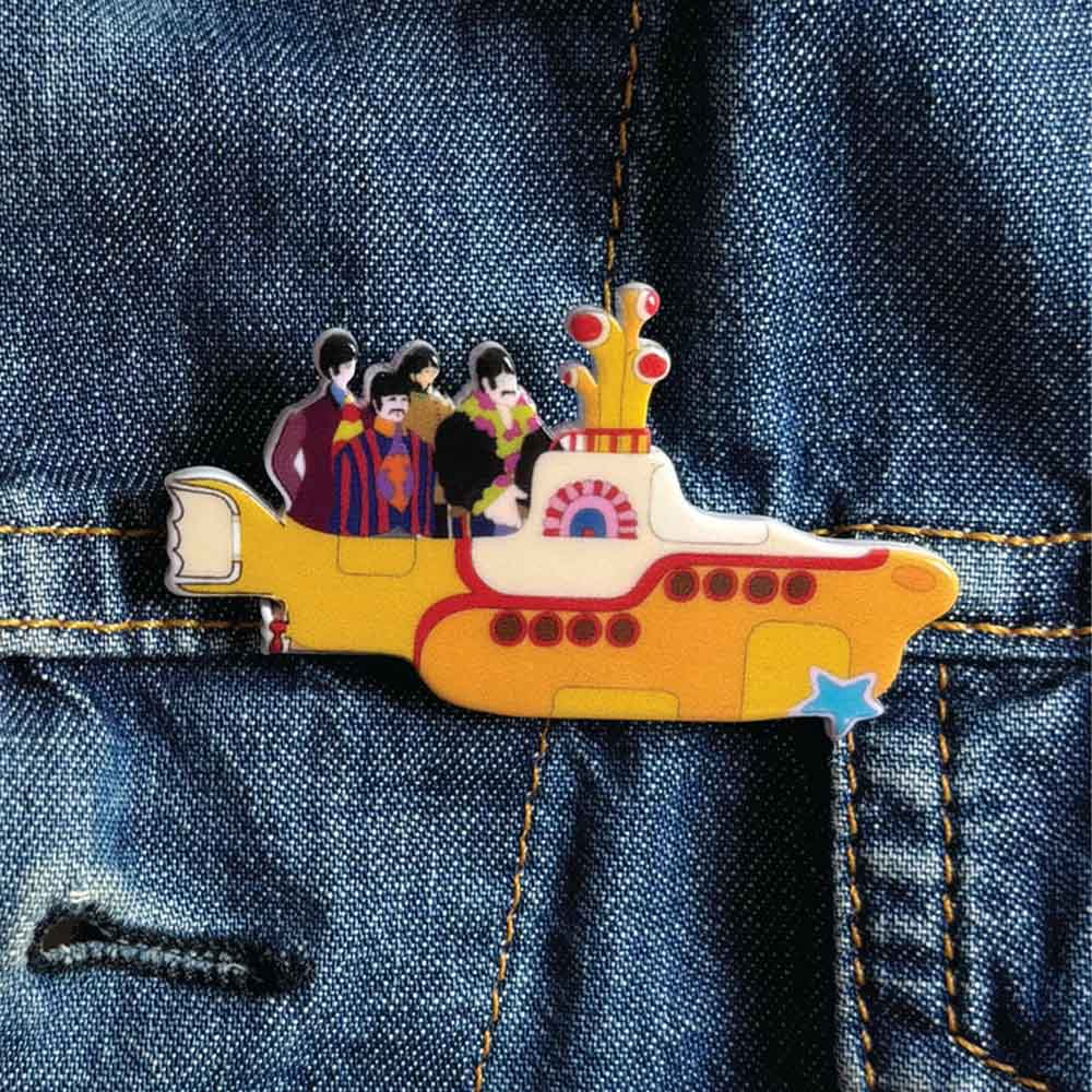THE BEATLES ビートルズ (来日 60周年 ) - Yellow Submarine Brooch / Disaster(U.K.ブランド) / ファッション雑貨
