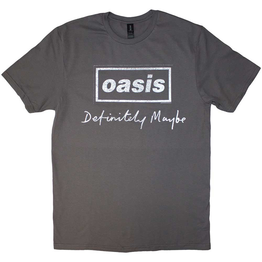 OASIS - (結成 35周年 ) - Definitely Maybe Distressed Text Logo