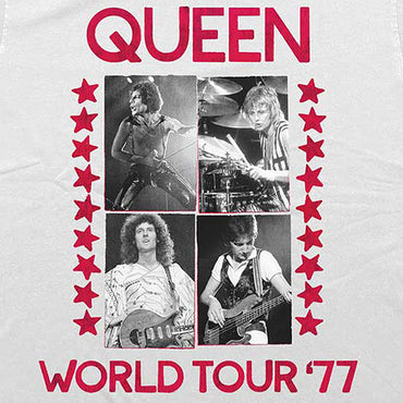 QUEEN クイーン (フレディ 生誕 80年 ) - World Tour 77 / Tシャツ / メンズ