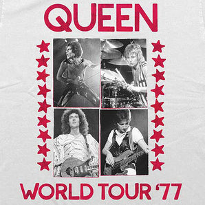 QUEEN クイーン (結成 55周年 ) - World Tour 77 / Tシャツ / メンズ