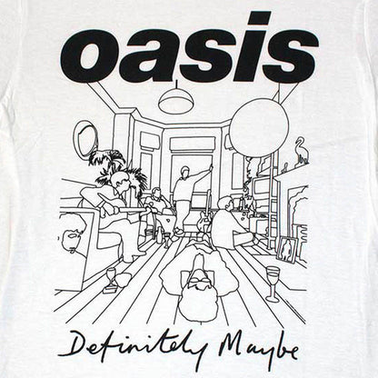 OASIS オアシス (結成 35周年 ) - Definitely Maybe Line Drawing / Tシャツ / メンズ