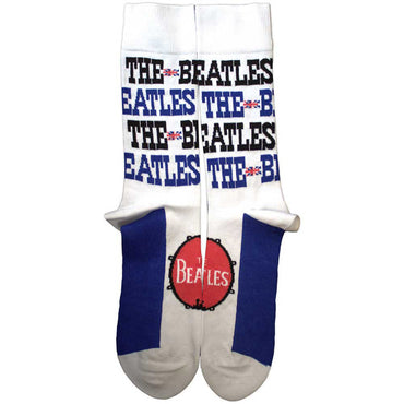 THE BEATLES ビートルズ (来日 60周年 ) - Budokan Poster & Drum Logo / ソックス / メンズ