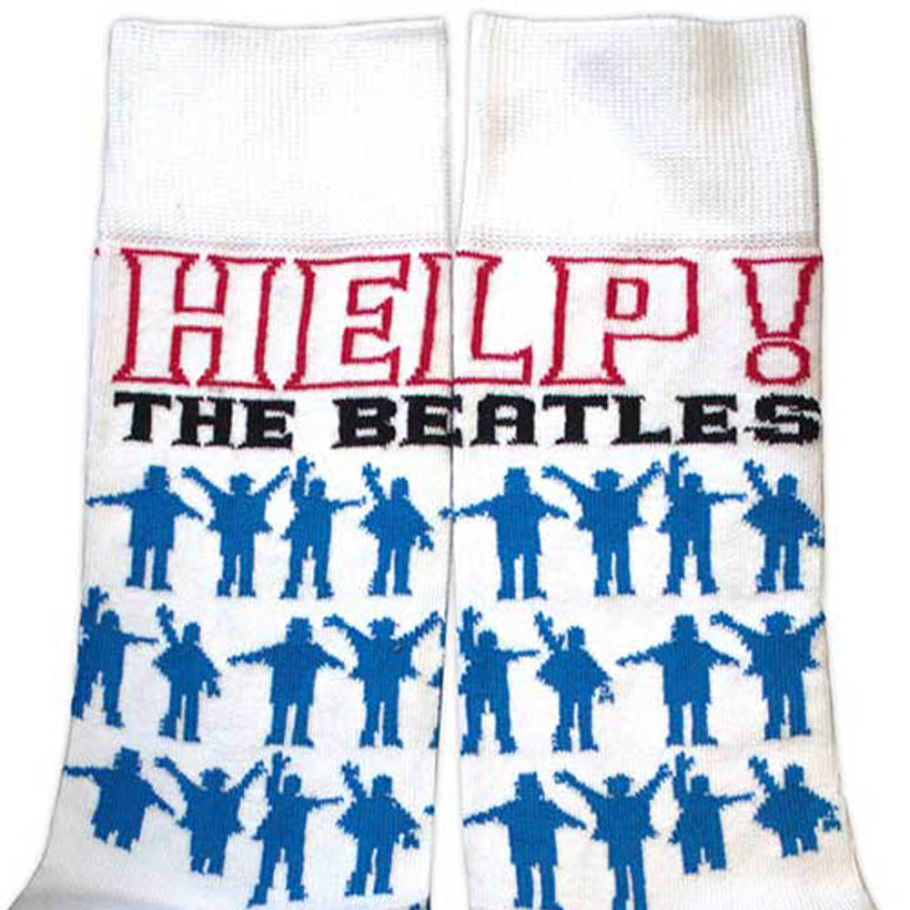 THE BEATLES ビートルズ (来日 60周年 ) - Help Silhouettes Repeat / ソックス / メンズ