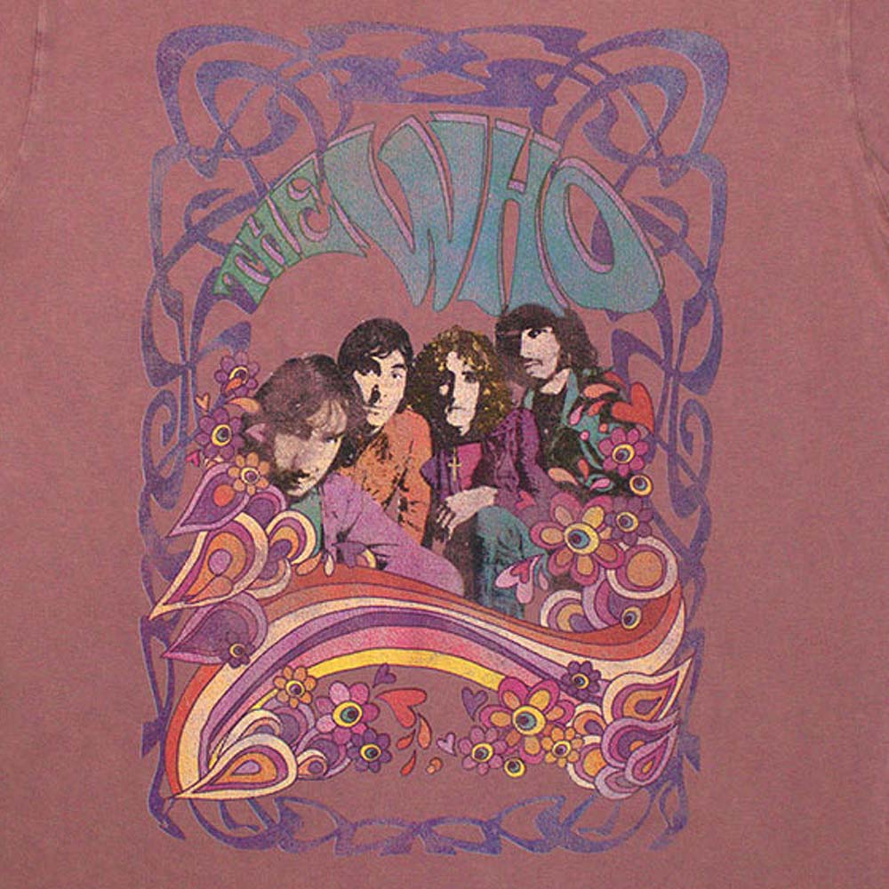 THE WHO ザ・フー - Psych Floral / Stone Wash / Tシャツ / メンズ