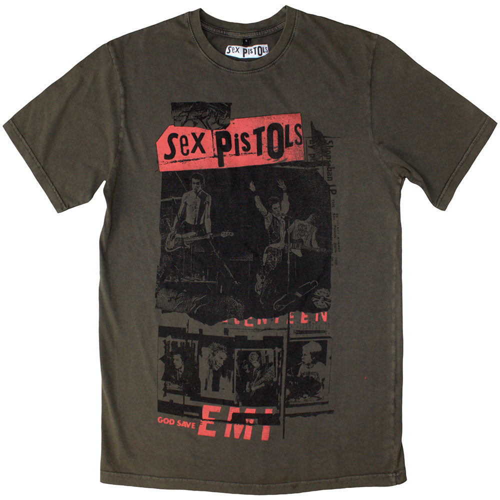 SEX PISTOLS - (デビュー 50周年 ) - Photo Collage / Stone Wash