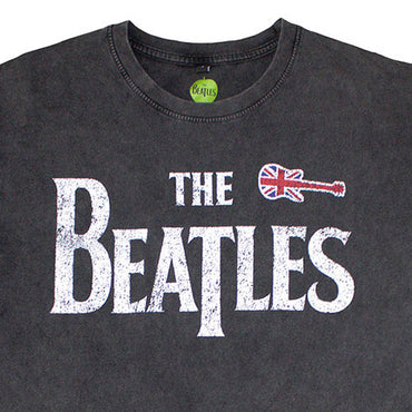 【予約商品】 THE BEATLES ビートルズ (来日 60周年 ) - Guitar & Drop T / Stone Wash / Tシャツ / メンズ