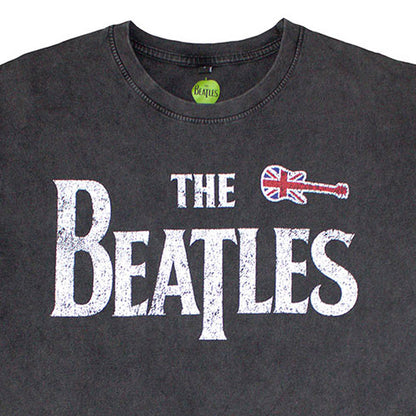 【予約商品】 THE BEATLES ビートルズ (来日 60周年 ) - Guitar & Drop T / Stone Wash / Tシャツ / メンズ