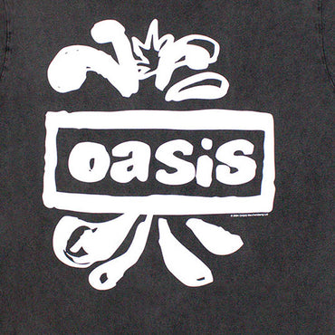 OASIS オアシス (結成 35周年 ) - Logo Splat / Stone Wash / Tシャツ / メンズ