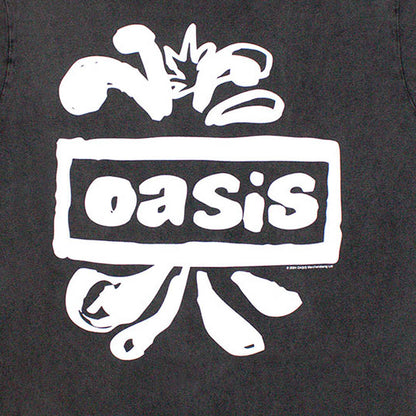 OASIS オアシス (結成 35周年 ) - Logo Splat / Stone Wash / Tシャツ / メンズ