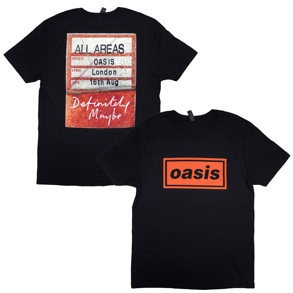 OASIS - (結成 35周年 ) - Definitely Maybe AAA Pass / バックプリントあり